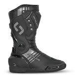 SHUA Super Tech Motorcycle Racing Leather Boots Black