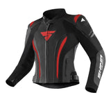 SHIMA MIURA 2.0 MOTORCYCLE LEATHER JACKET BLACK RED