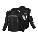 BELA Sprinter Textile Motorbike Jacket Black/White/Grey