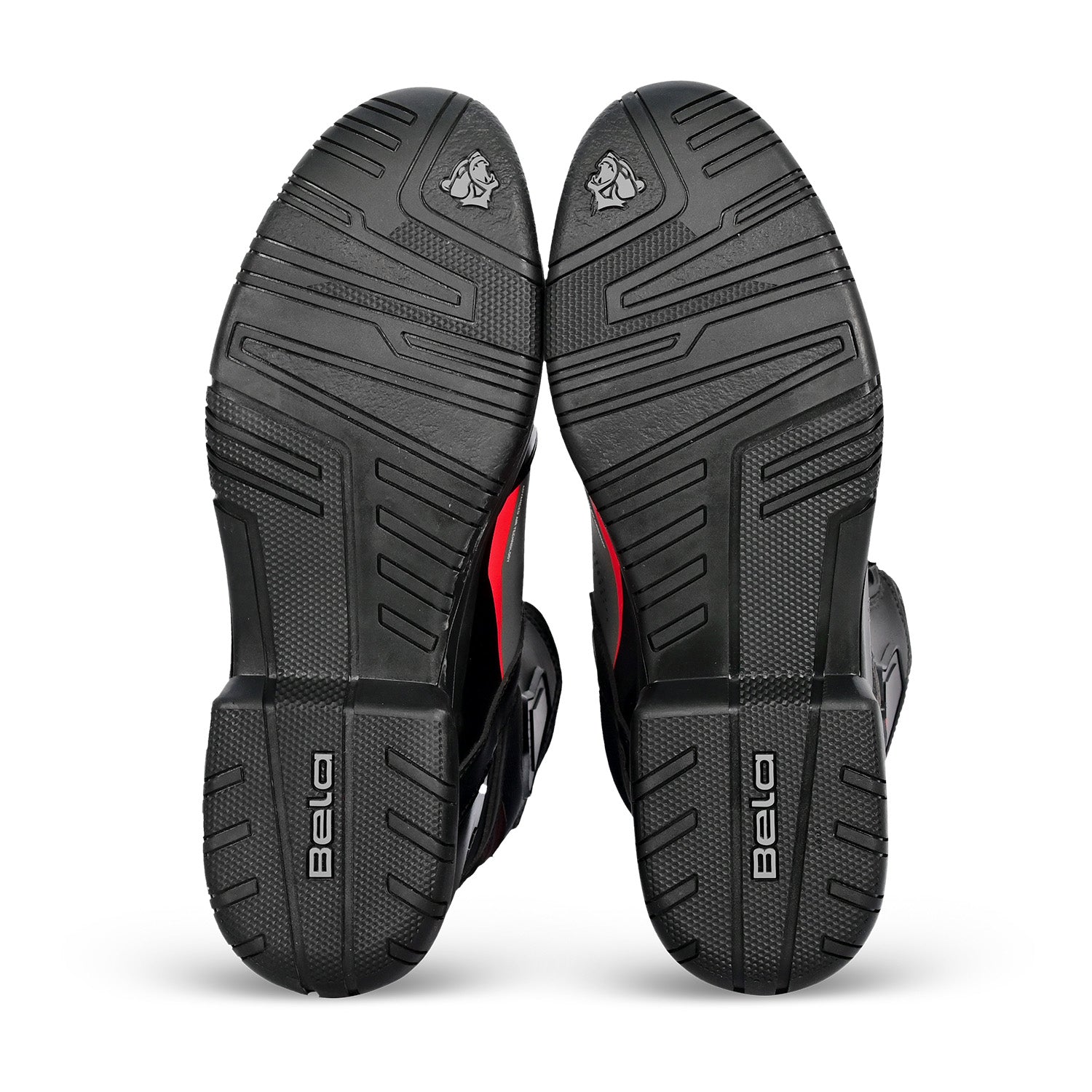 BELA EXTREME FORCE URBAN MOTORCYCLE BOOTS BLACK GREY RED