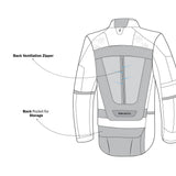 BELA Crossroad Extreme Winter Motorcycle Jacket Ice Grey Black