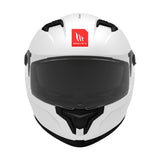 MT Braker SV Solid Sports Motorcycle Full Face Helmet Pearl White