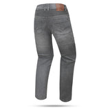 R-TECH VALENCIA MEN MOTORCYCLE DENIM JEANS 30L BLACK SPRAY