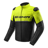 SHIMA DRIFT MEN MOTORCYCLE JACKET BLACK YELLOW FLUO
