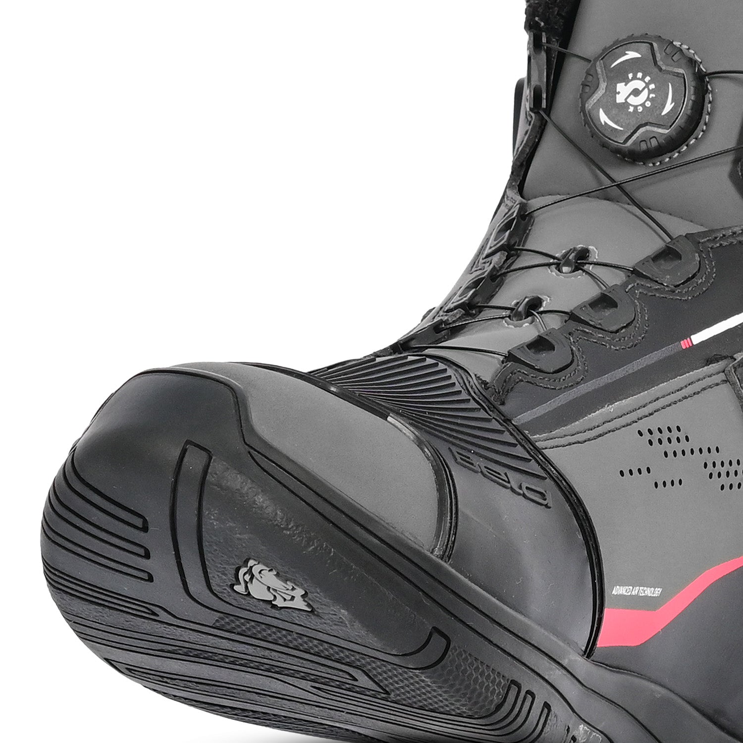 BELA EXTREME FORCE URBAN MOTORCYCLE BOOTS BLACK GREY RED