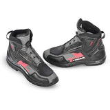 BELA EXTREME FORCE URBAN MOTORCYCLE BOOTS BLACK GREY RED