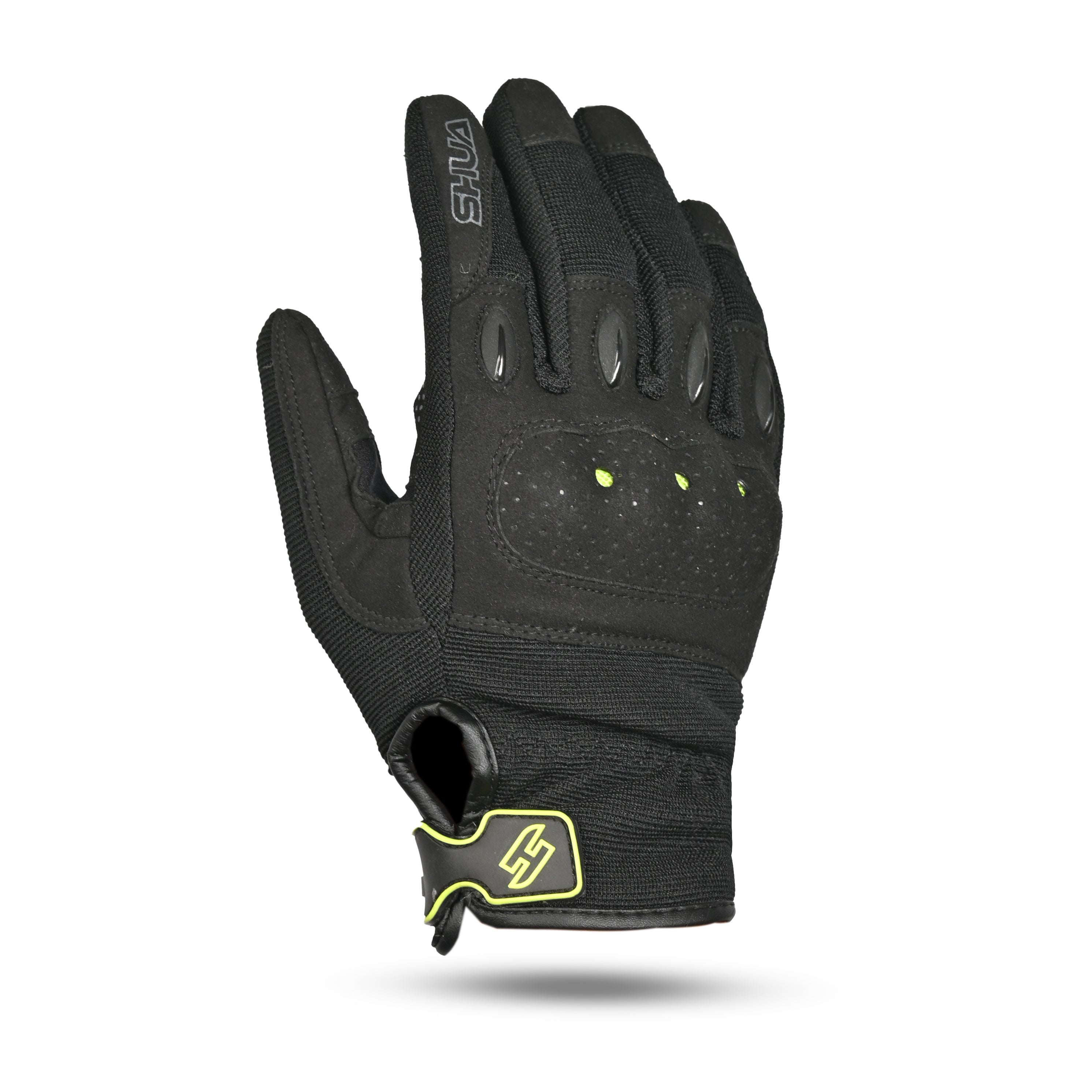 SHUA - ProTech Textile Glove - Black Flouro Yellow