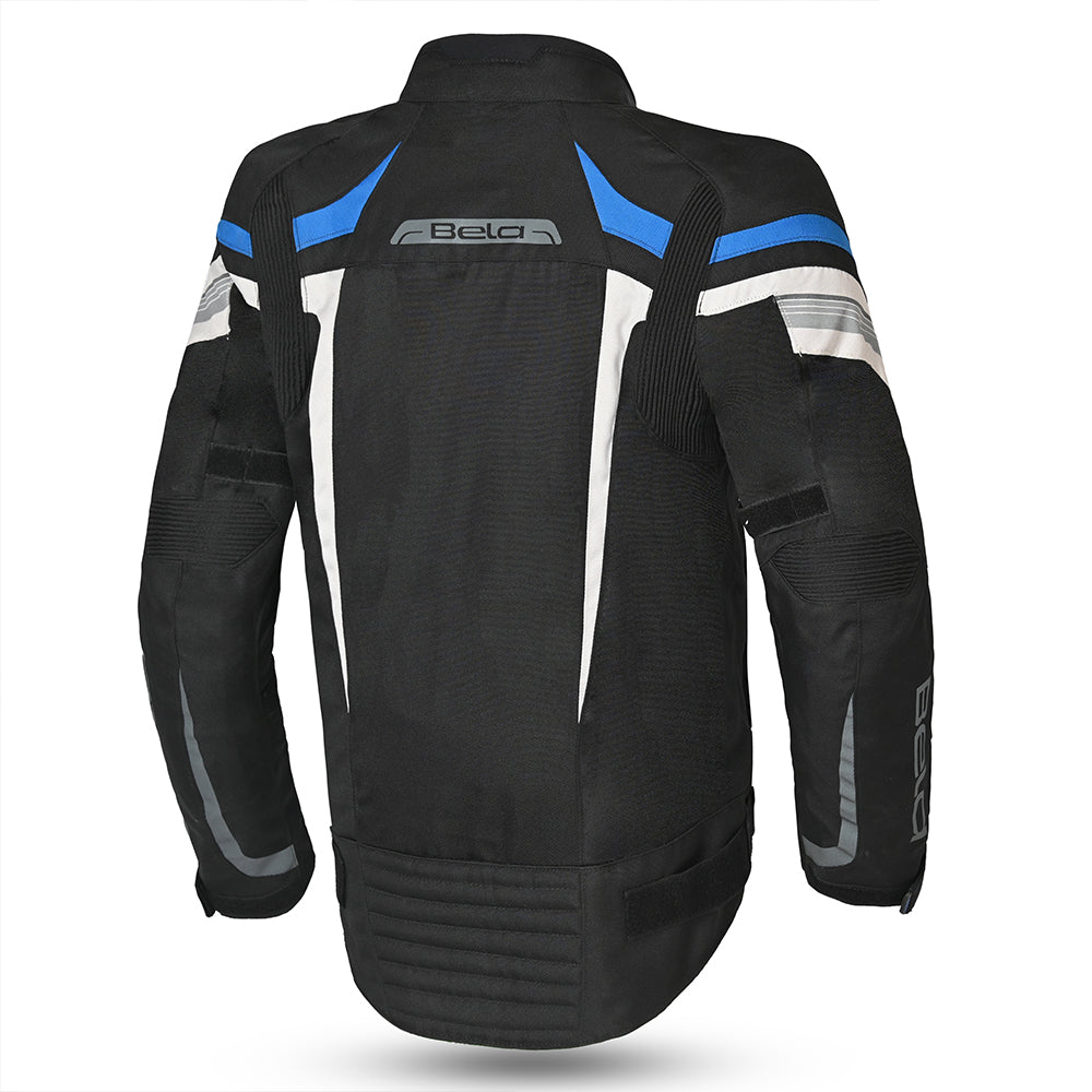 BELA Highland Motorcycle Riding Jacket Men Black Blue images