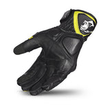 Bela Rocket Short Motorcycle Gloves Black/Fluro Yellow