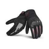 BELA Drift Motorcycle Textile Gloves Black Red