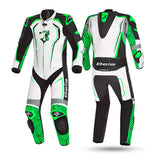 BELA North Star 1 PC Motorcycle Suit White Black Green