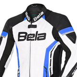 Bela Rocket 1-PC Kids Motorcycle Suits White/Blue/Black