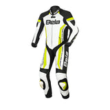 Bela Rocket Kids Racing Leather Suit 1PC White/Yellow