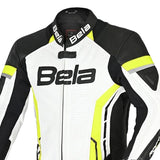 Bela Rocket Kids Racing Leather Suit 1PC White/Yellow