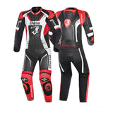 BELA X Race 2PC Racing Motorcycle Leather Suits Black White Red