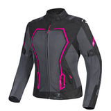 BELA ARTREX AIR 2.0 MOTORCYCLE LADY JACKET BLACK GREY FUSCHIA