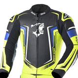 BELA Beast 2 PC Motorcycle Leathers Suits Black White Fluor Yellow Blue