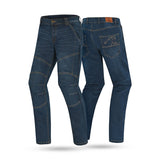 BELA Crack Denim Jeans Pants Blue