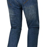 BELA DRIFTER MEN MOTORCYCLE DENIM JEANS 32L MEDIUM BLUE