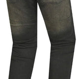 BELA DRIFTER MEN MOTORCYCLE DENIM JEANS 34L BLACK KHAKI TINT