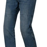 BELA DRIFTER MEN MOTORCYCLE DENIM JEANS 34L GREY BLUE TINT
