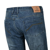 BELA DRIFTER MEN MOTORCYCLE DENIM JEANS 34L GREY BLUE TINT