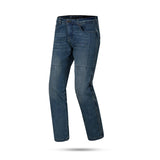BELA DRIFTER MEN MOTORCYCLE DENIM JEANS 34L GREY BLUE TINT