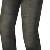 BELA DRIFTER MEN MOTORCYCLE DENIM JEANS 34L KHAKI BLACK