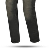 BELA DRIFTER MEN MOTORCYCLE DENIM JEANS 34L KHAKI BLACK
