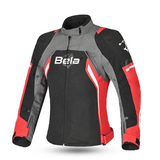 BELA Elanur Lady Textile Motorbike Jacket Black/Anthracite/Red