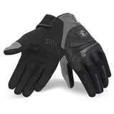 BELA Star Motorcycle Gloves Dark Grey Black