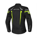 Bela Highland Lady Motorcycle Jacket Black Grey Yellow Fluro
