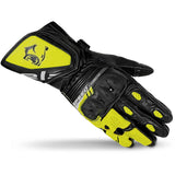 BELA Lemox Men's Motorcycle Racing Gloves Black White Yellow