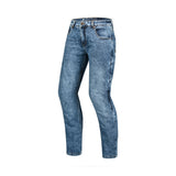 BELA RIO MOTORCYCLE DENIM JEANS 34L RANDOM BLUE SPRAY