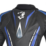 Bela Rocket Lady Motorcycle Leather Jacket Black/Blue