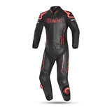BELA Rocket Man Mix Kangroo 2PC Motorcycle Racing Suit Black Red
