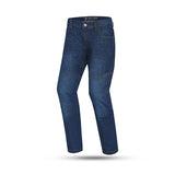 BELA STROKE MOTORCYCLE JEANS 30L MEDIUM BLUE SPRAY