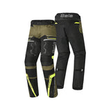 BELA WATSON MEN MOTORCYCLE TEXTILE PANT BLACK KHAKI YELLOW WHITE