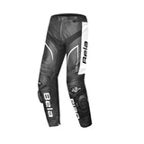 BELA X Race Motorcycle Lady Leather Pants Back White Antharacite