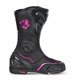 BELA Strip Lady Motorcycle Racing Boots Black Pink