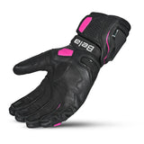 BELA Venom Lady Motorcycle Racing Gloves Black Pink