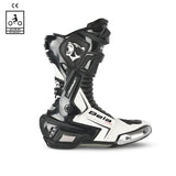 Bela Speedo 2.0 Racing Motorcycle Boots Black/White