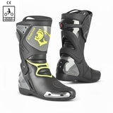 BELA RACE PRO (R-6) RACING MOTORCYCLE BOOTS BLACK GREY YELLOW
