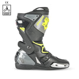 BELA RACE PRO (R-6) RACING MOTORCYCLE BOOTS BLACK GREY YELLOW