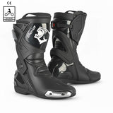BELA RACE PRO MOTORCYCLE RACING LEATHER BOOTS BLACK