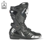 BELA RACE PRO MOTORCYCLE RACING LEATHER BOOTS BLACK