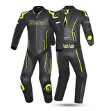 BELA Rocket Man Mix Kangaroo 1 PC Motorbike Suit Black Yellow Flour