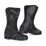 BELA Micro Strip Motorcycle Racing Boots Black Grey