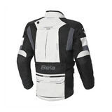 BELA TRANSFORMER 3IN1 MEN MOTORCYCLE TEXTILE JACKET ICE GREY BLACK