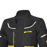 Bela Transformer Men Textile Touring Motorcycle Jacket Black Yellow